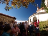Presenciando la colocacion del belen