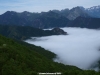 mar de nubes desde el puerto de pajares