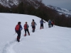 se decide el regreso por la gran cantidad de nieve