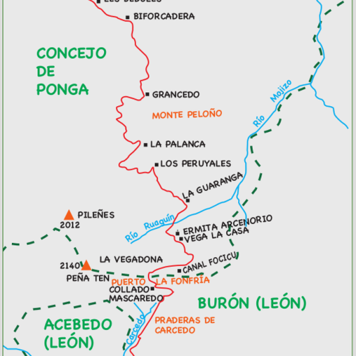 La Uña - Arcenorio - Collada Llomera
