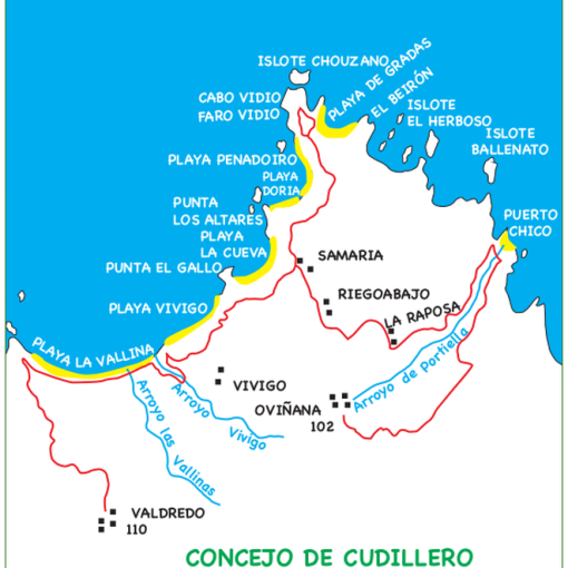 El cabo Vidio y su entorno