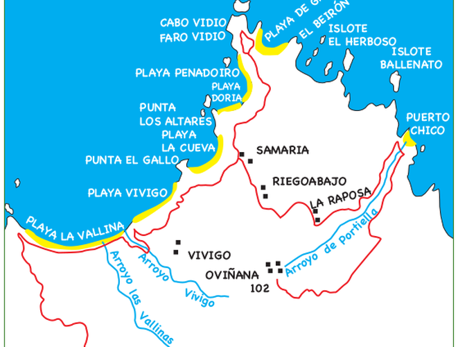 El cabo Vidio y su entorno